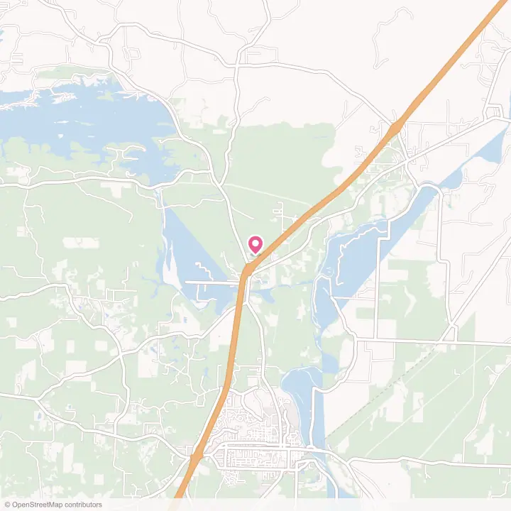 Map of the flower delivery area in Caddo Valley, Arkansas