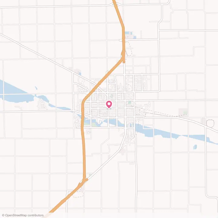 Map of the flower delivery area in Plainview, Texas