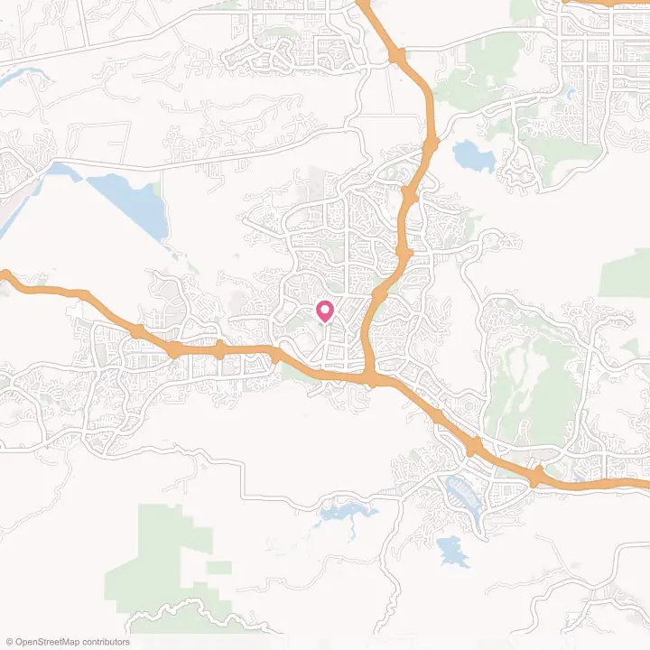 Map of the flower delivery area in Thousand Oaks, California