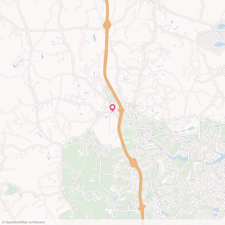 Map of the flower delivery area in Blythewood, South Carolina