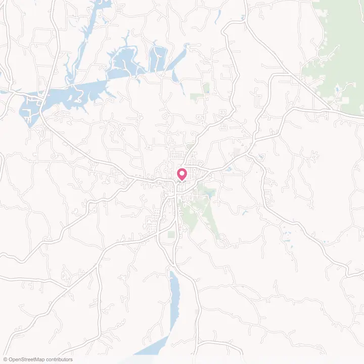 Map of the flower delivery area in Haleyville, Alabama