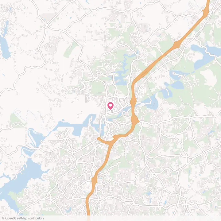 Map of the flower delivery area in Canton, Georgia