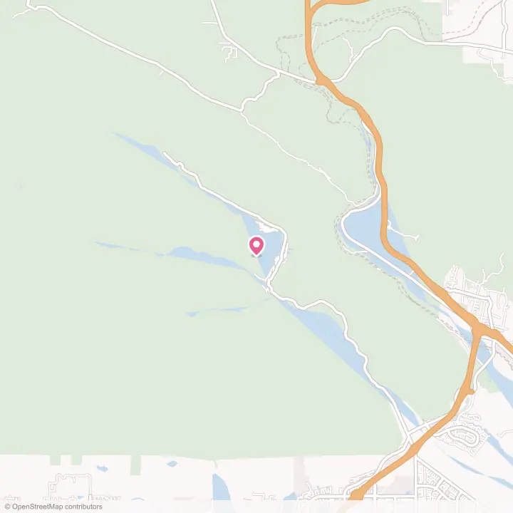 Map of the flower delivery area in Lytle Creek, California