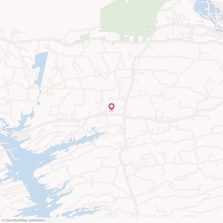 Map of the flower delivery area in Kirby, Arkansas
