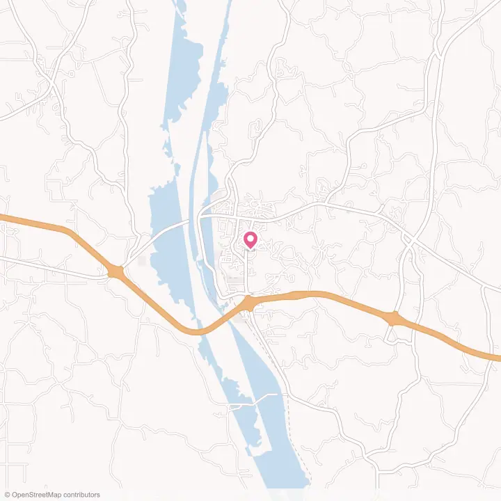 Map of the flower delivery area in Fulton, Mississippi