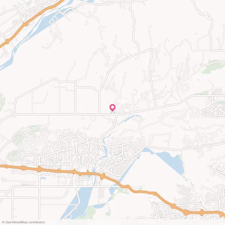 Map of the flower delivery area in Somis, California