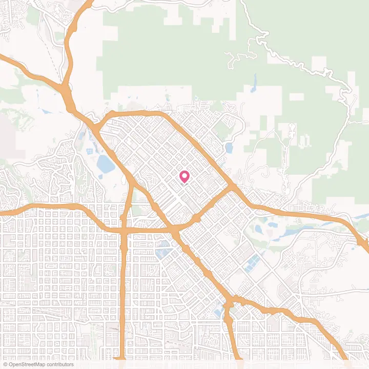 Map of the flower delivery area in San Fernando, California