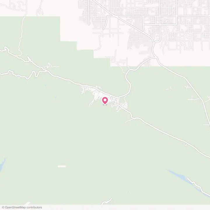 Map of the flower delivery area in Wrightwood, California