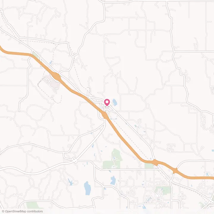 Map of the flower delivery area in Sherman, Mississippi
