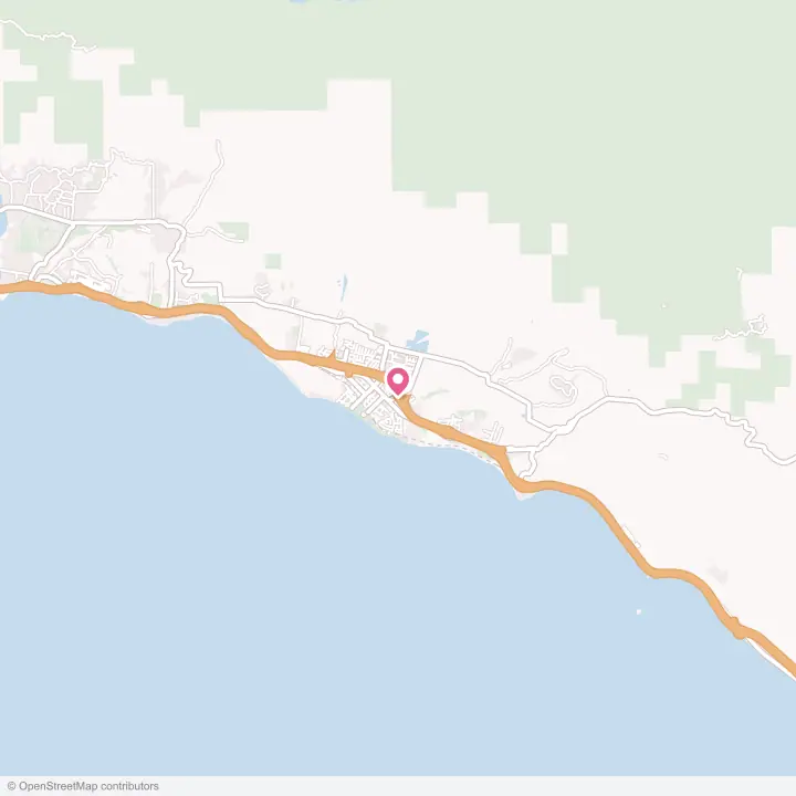 Map of the flower delivery area in Carpinteria, California