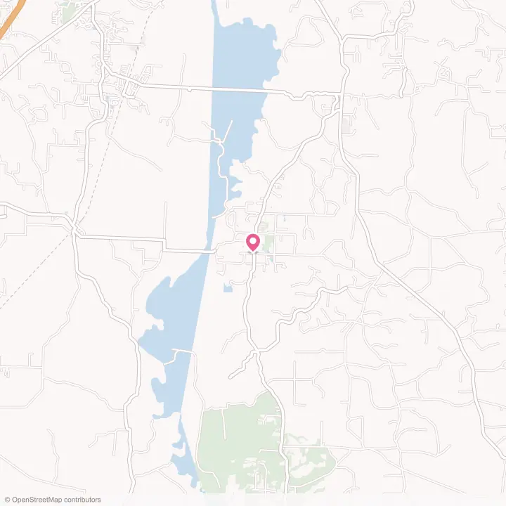 Map of the flower delivery area in Tull, Arkansas