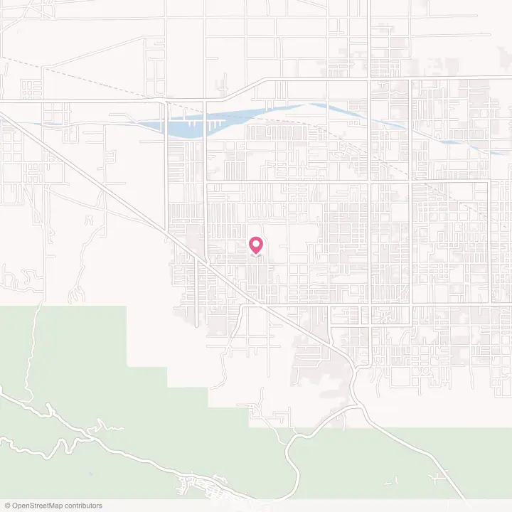 Map of the flower delivery area in Piñon Hills, California