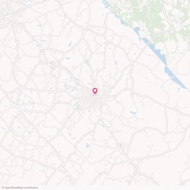 Map of the flower delivery area in Honea Path, South Carolina