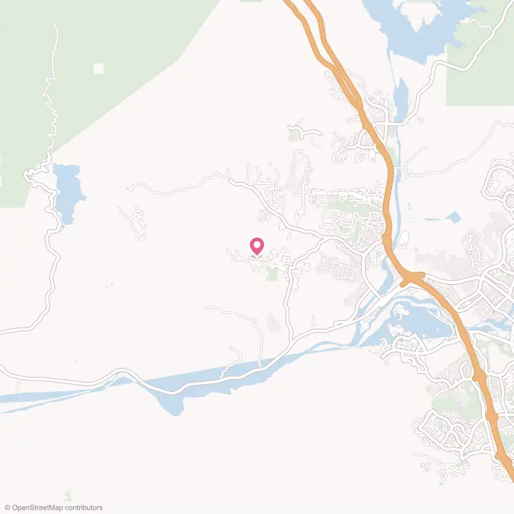 Map of the flower delivery area in Val Verde, California