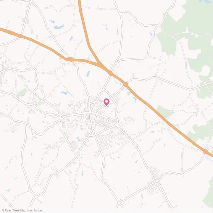 Map of the flower delivery area in Clinton, South Carolina