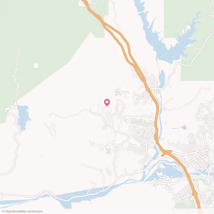 Map of the flower delivery area in Hasley Canyon, California