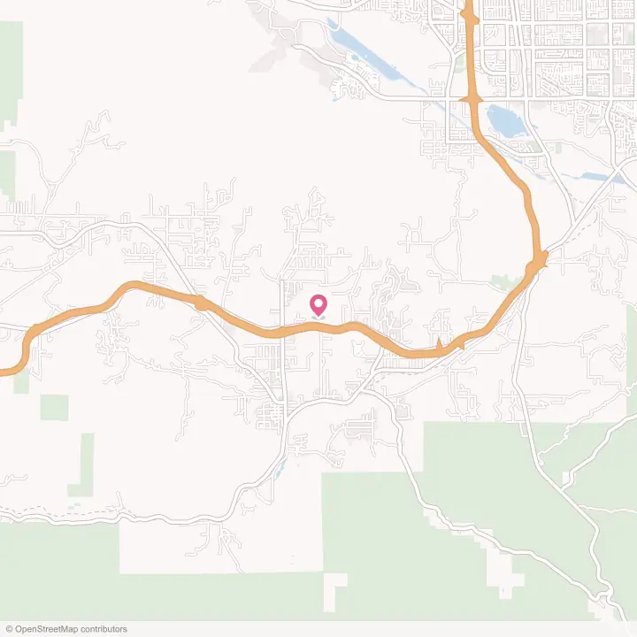 Map of the flower delivery area in Acton, California