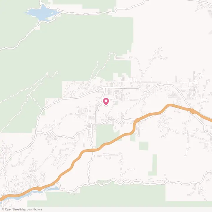 Map of the flower delivery area in Agua Dulce, California