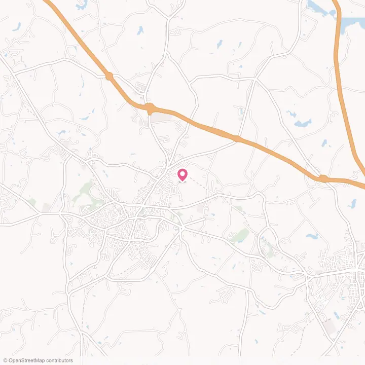 Map of the flower delivery area in Watts Mills, South Carolina