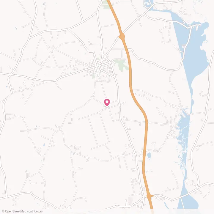Map of the flower delivery area in St. Helena, North Carolina