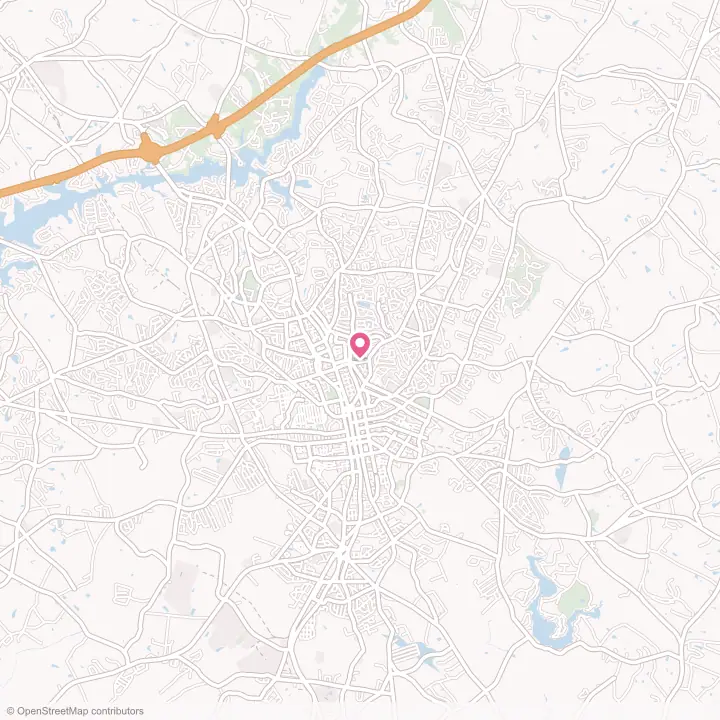 Map of the flower delivery area in Anderson, South Carolina