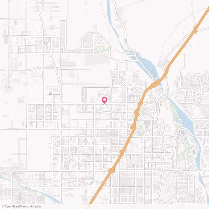 Map of the flower delivery area in Victorville, California