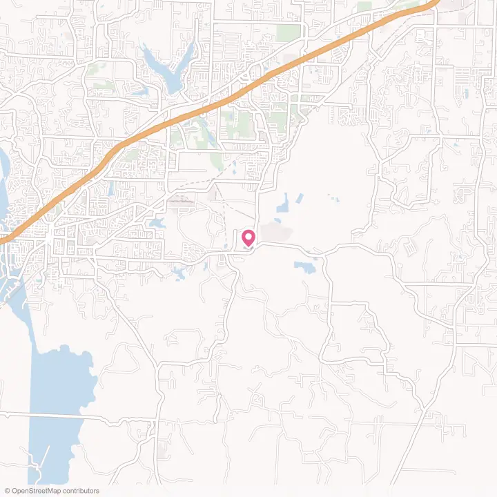 Map of the flower delivery area in Bauxite, Arkansas