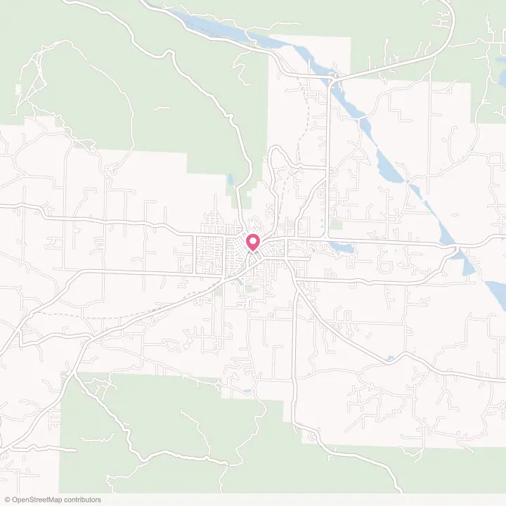 Map of the flower delivery area in Mena, Arkansas