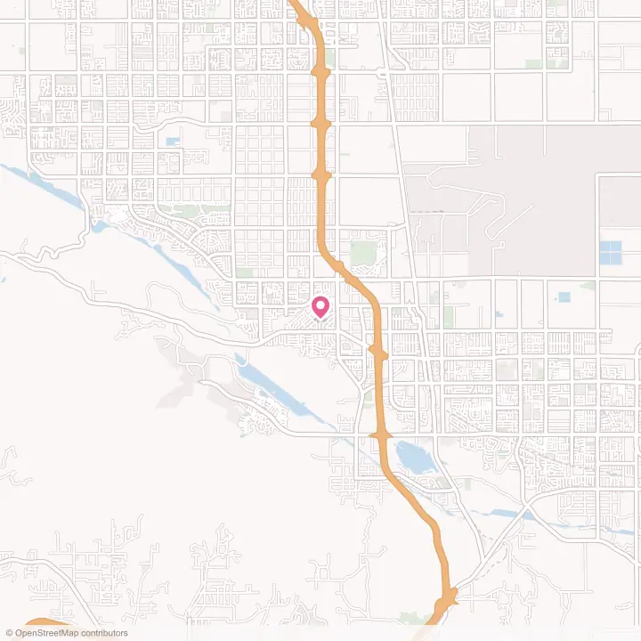 Map of the flower delivery area in Desert View Highlands, California