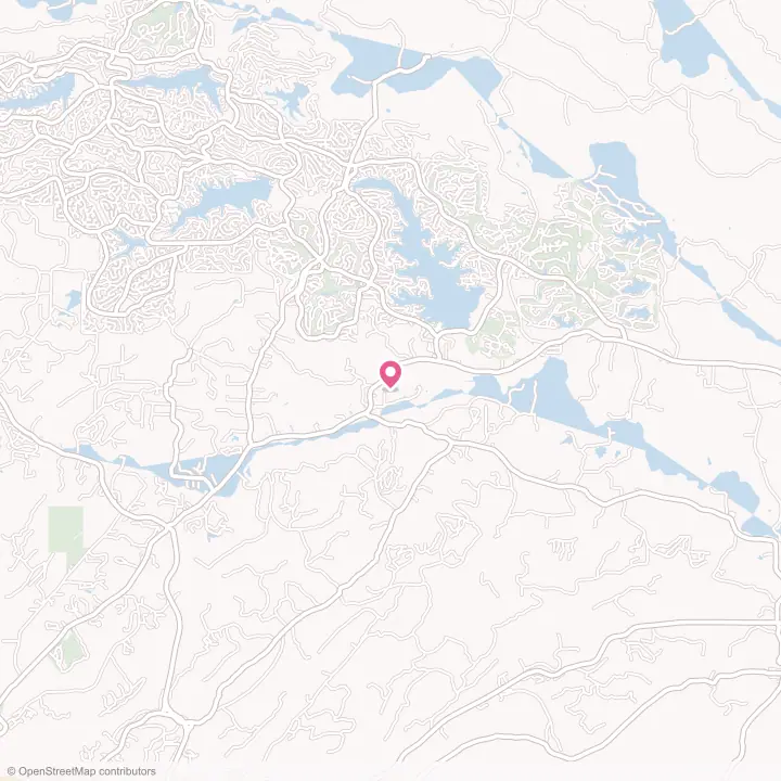 Map of the flower delivery area in Fountain Lake, Arkansas