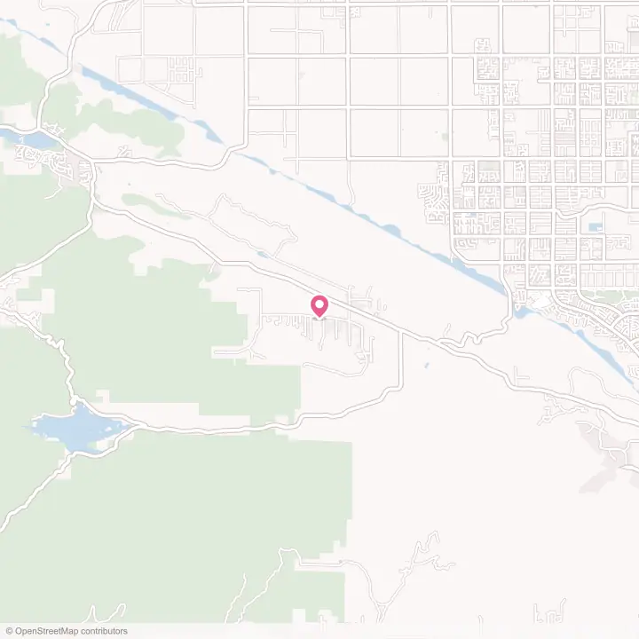 Map of the flower delivery area in Leona Valley, California