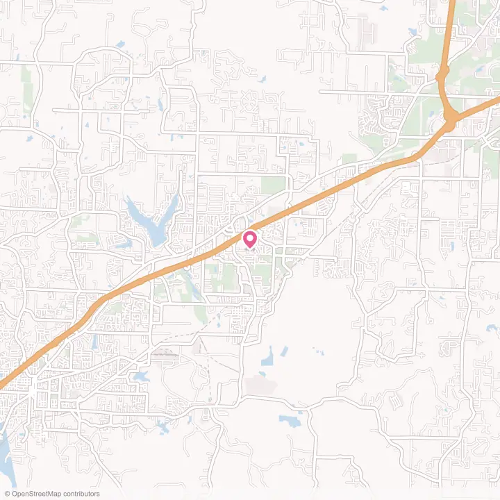 Map of the flower delivery area in Bryant, Arkansas