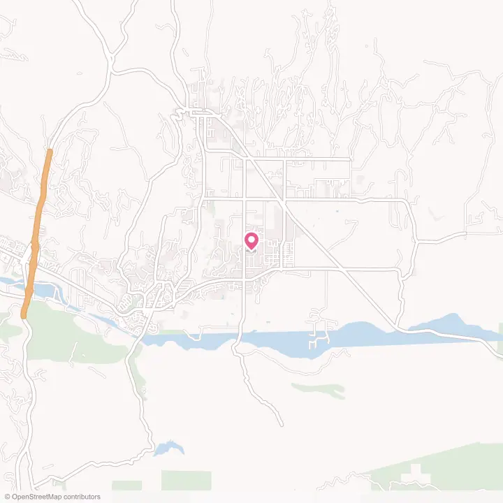 Map of the flower delivery area in Santa Ynez, California