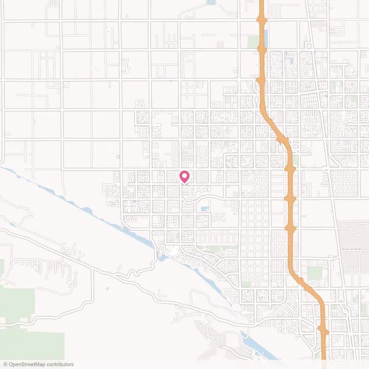 Map of the flower delivery area in Quartz Hill, California