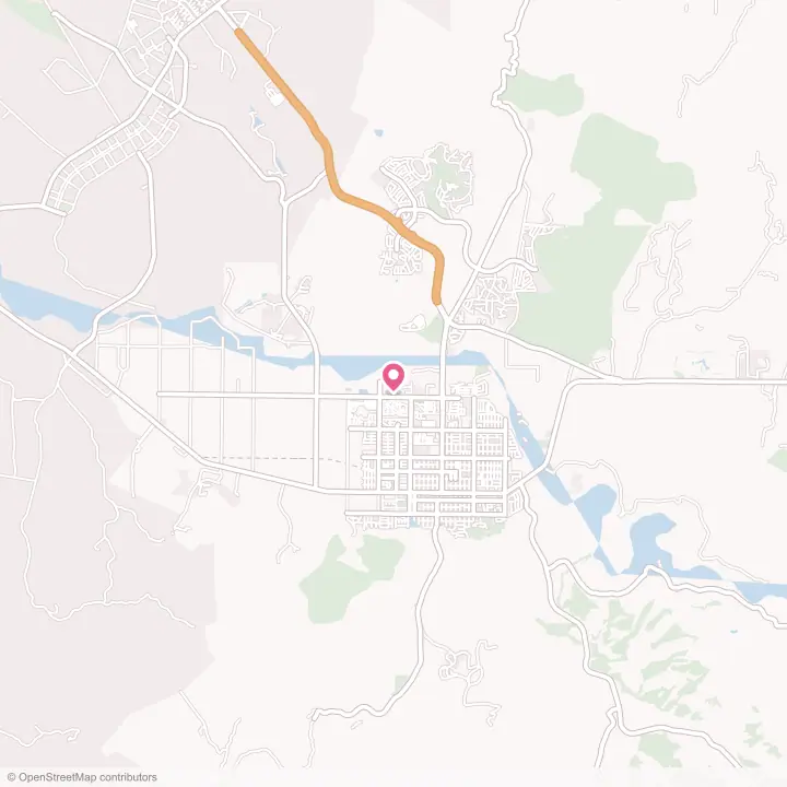 Map of the flower delivery area in Lompoc, California