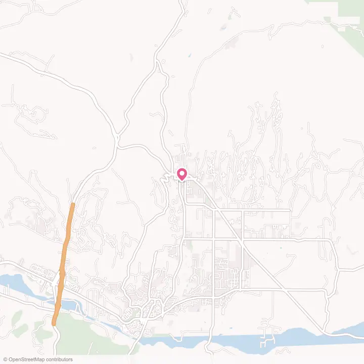 Map of the flower delivery area in Los Olivos, California