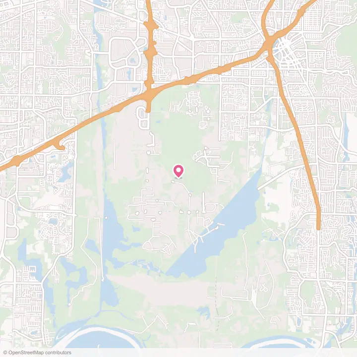 Map of the flower delivery area in Redstone Arsenal, Alabama
