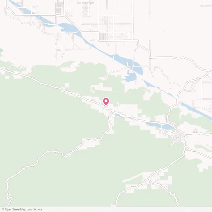 Map of the flower delivery area in Lake Hughes, California