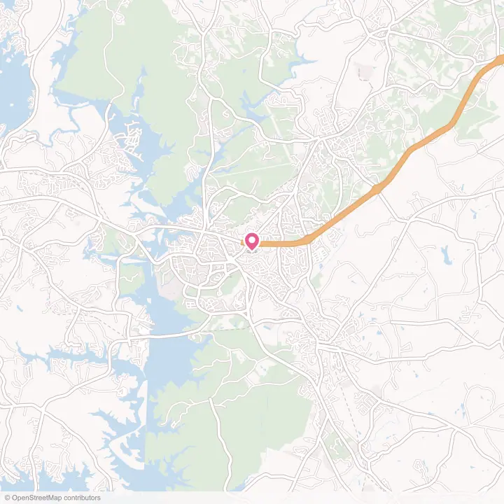 Map of the flower delivery area in Clemson, South Carolina