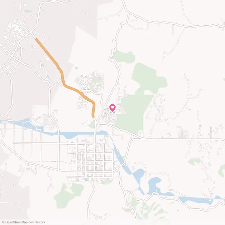 Map of the flower delivery area in Mission Hills, California