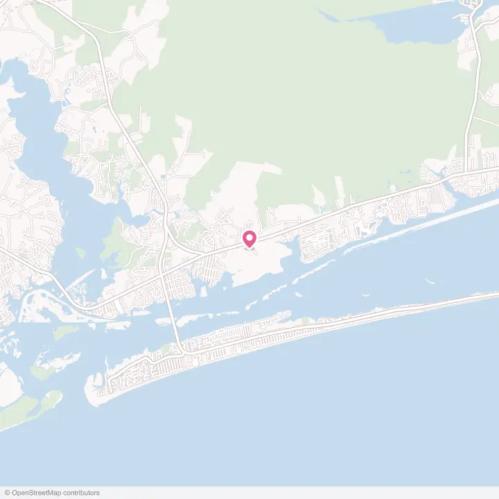 Map of the flower delivery area in Bogue, North Carolina