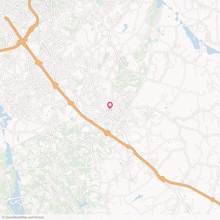 Map of the flower delivery area in Fountain Inn, South Carolina