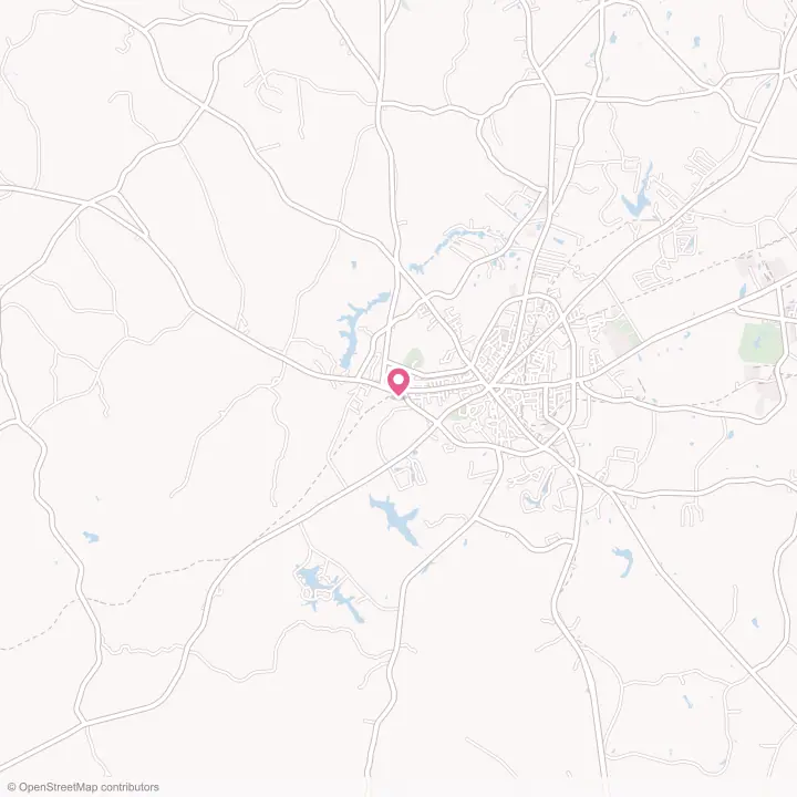 Map of the flower delivery area in Gayle Mill, South Carolina