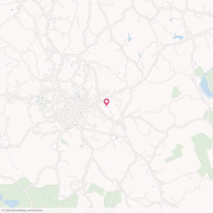 Map of the flower delivery area in Monarch Mill, South Carolina