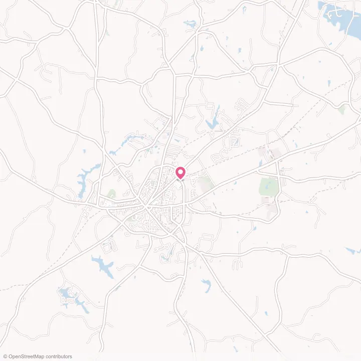 Map of the flower delivery area in Eureka Mill, South Carolina