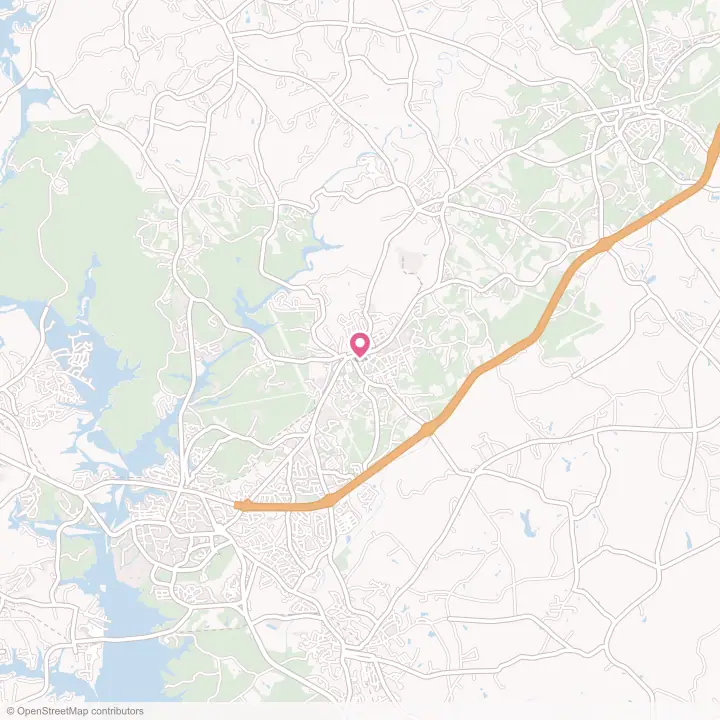 Map of the flower delivery area in Central, South Carolina