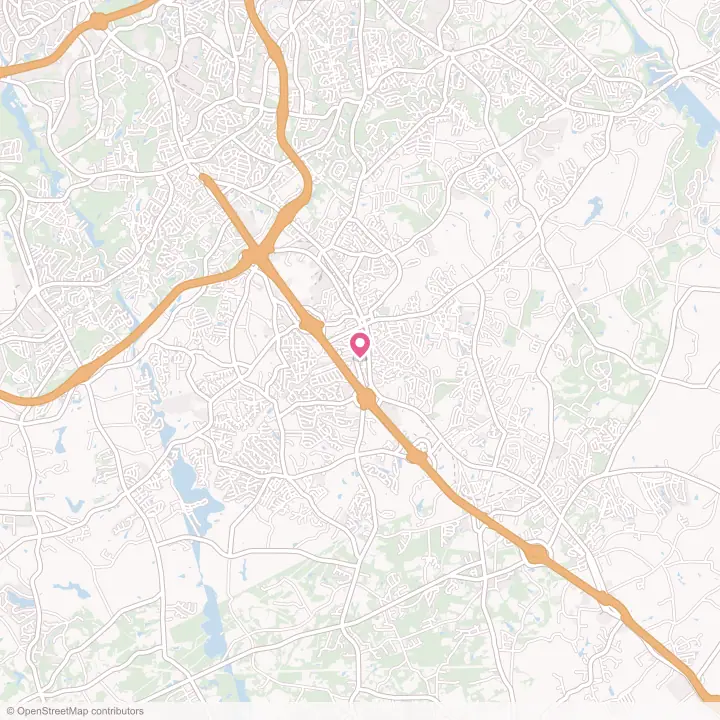 Map of the flower delivery area in Simpsonville, South Carolina