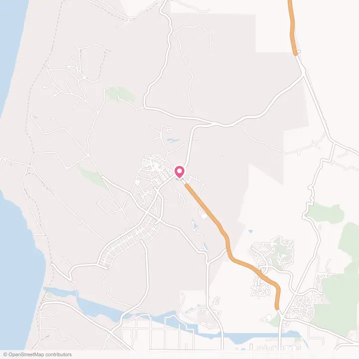 Map of the flower delivery area in Vandenberg AFB, California