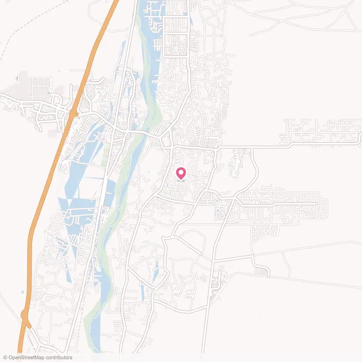 Map of the flower delivery area in El Cerro, New Mexico
