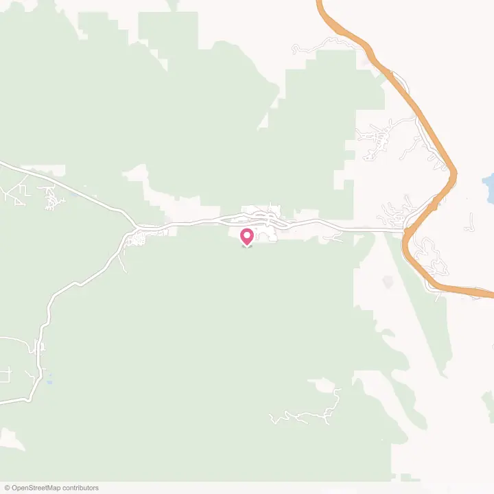 Map of the flower delivery area in Frazier Park, California